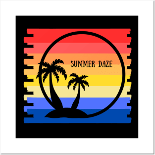 Summer Daze Tropical Scene Posters and Art